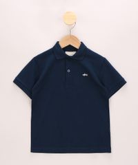 Polo-Infantil-de-Piquet-Basica-com-Bordado-Manga-Curta-com-Botoes-Azul-Marinho-8435761-Azul_Marinho_1