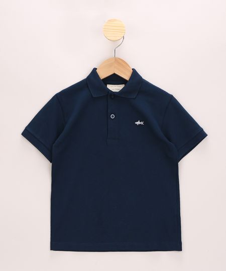 Polo-Infantil-de-Piquet-Basica-com-Bordado-Manga-Curta-com-Botoes-Azul-Marinho-8435761-Azul_Marinho_1 Polo-Infantil-de-Piquet-Basica-com-Bordado-Manga-Curta-com-Botoes-Azul-Marinho-8435761-Azul_Marinho_1