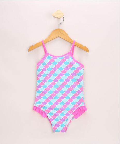 Maio-Infantil-Estampado-de-Escamas-Alca-Fina-Protecao-UV50--Multicor-9964933-Multicor_1