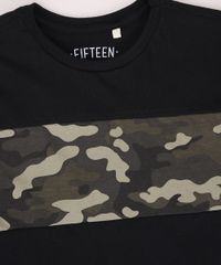 Camiseta-Juvenil-com-Recorte-Camuflado-Manga-Curta-Gola-Careca-Preta-9968317-Preto_4