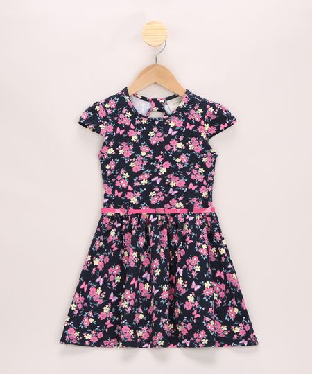 Vestido-Infantil-Estampado-Floral-Manga-Curta-com-Cinto-Azul-Marinho-9965276-Azul_Marinho_1 Vestido-Infantil-Estampado-Floral-Manga-Curta-com-Cinto-Azul-Marinho-9965276-Azul_Marinho_1