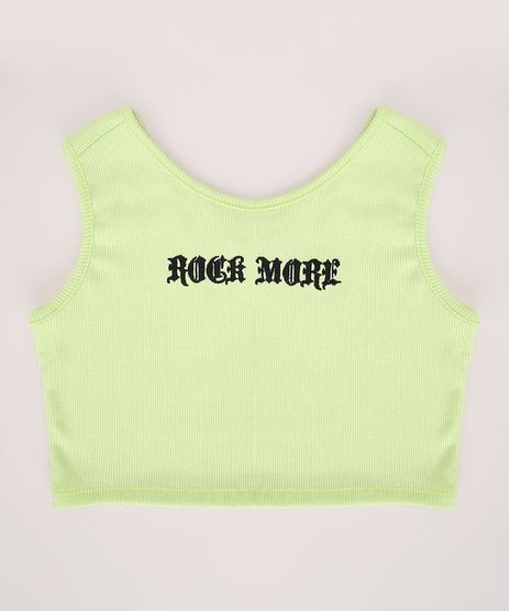 Top-Cropped-Juvenil-Canelado--Rock-More--com-Bordado-Alca-Larga-Verde-9967710-Verde_1