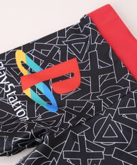 Sunga-Infantil-Boxer-Playstation-Estampado-com-Protecao-UV50--Preta-9964871-Preto_2