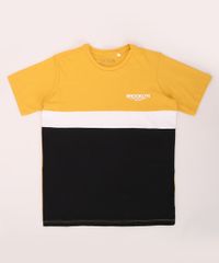 Camiseta-Juvenil--Brooklyn--com-Recorte-Manga-Curta-Gola-Careca-Amarela-9967963-Amarelo_1
