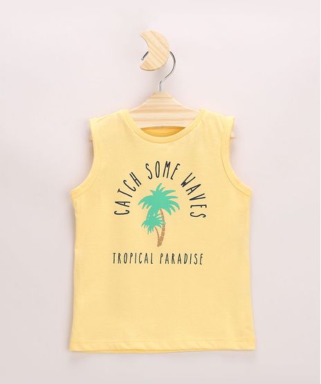 Regata-Infantil--Tropical-Paradise--Gola-Careca-Amarela-9963740-Amarelo_1