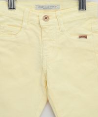 Calca-de-Sarja-Infantil-Skinny-com-Bolsos-Amarelo-Claro-8379225-Amarelo_Claro_3