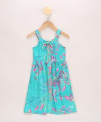 Vestido-Infantil-Estampado-de-Folhagens-com-No-Alca-Media-Verde-Agua-9964807-Verde_Agua_1