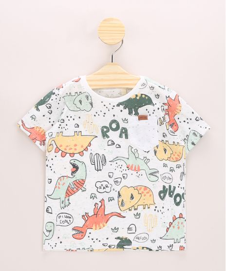 Camiseta-Infantil-Estampado-de-Dinossauros-Manga-Curta-Gola-Careca-Off-White-9964060-Off_White_1