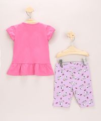 Conjunto-Infantil-Snoopy-Blusa-com-Babado-Manga-Curta-Rosa---Bermuda-Estampada-Ciclista-Lilas-9963653-Lilas_3