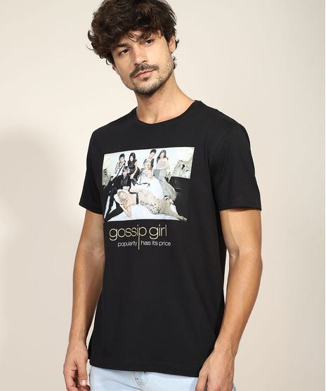 Camiseta-Masculina-Gossip-Girl-Manga-Curta-Gola-Careca-Preta-9974924-Preto_1