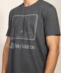 Camiseta-Masculina-PlayStation-Manga-Curta-Gola-Careca-Cinza-Mescla-Escuro-9961562-Cinza_Mescla_Escuro_5