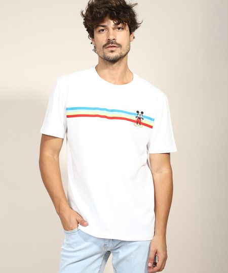 Camiseta-Masculina-Mickey-Mouse-com-Listras-Manga-Curta-Gola-Careca-Branca-9961908-Branco_1 Camiseta-Masculina-Mickey-Mouse-com-Listras-Manga-Curta-Gola-Careca-Branca-9961908-Branco_1