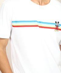 Camiseta-Masculina-Mickey-Mouse-com-Listras-Manga-Curta-Gola-Careca-Branca-9961908-Branco_5