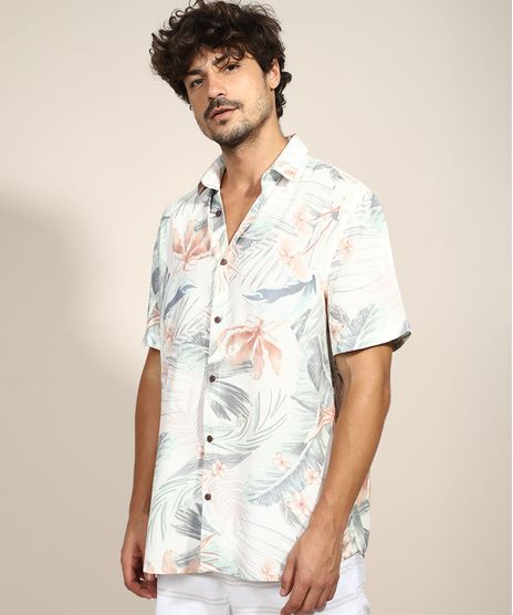 Camisa-Masculina-Tradicional-Estampada-Floral-com-Linho-Manga-Curta-Off-White-9970235-Off_White_1