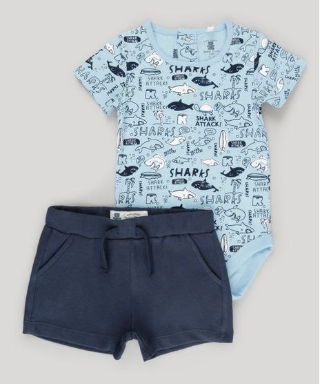 Conjunto-de-Body-Estampado-de-Tubaroes-Azul-Claro---Bermuda-em-Moletom-em-Algodao---Sustentavel-Azul-Marinho-8705459-Azul_Marinho_1