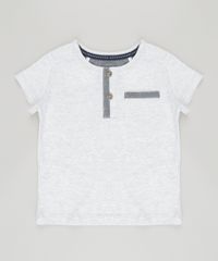 Camiseta-com-Bolso-em-Algodao---Sustentavel-Cinza-Mescla-8700854-Cinza_Mescla_1