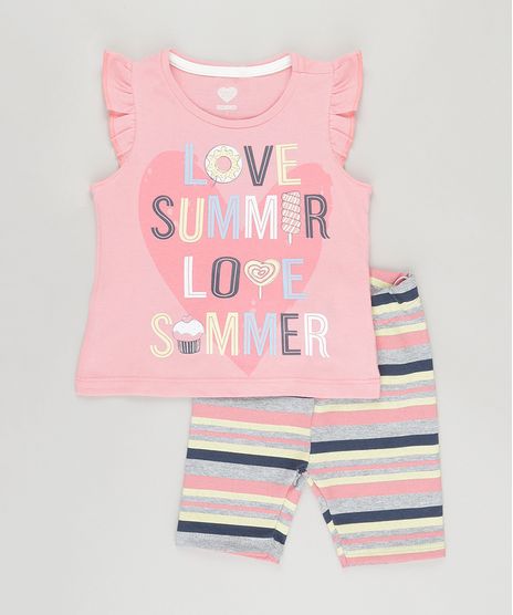 Conjunto-de-Blusa-Rosa---Short-Listrado-Cinza-Mescla-8773490-Cinza_Mescla_1