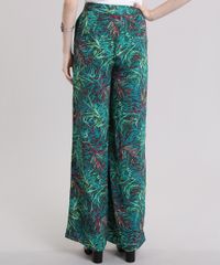 Calca-Pantalona-Estampada-de-Folhagem-Verde-Escuro-8754552-Verde_Escuro_2