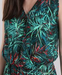 Vestido-Longo-Estampado-de-Folhagem-Verde-Escuro-8735216-Verde_Escuro_4
