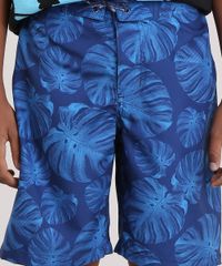 Bermuda-Estampada-de-Folhagem-Azul-Marinho-8718489-Azul_Marinho_4