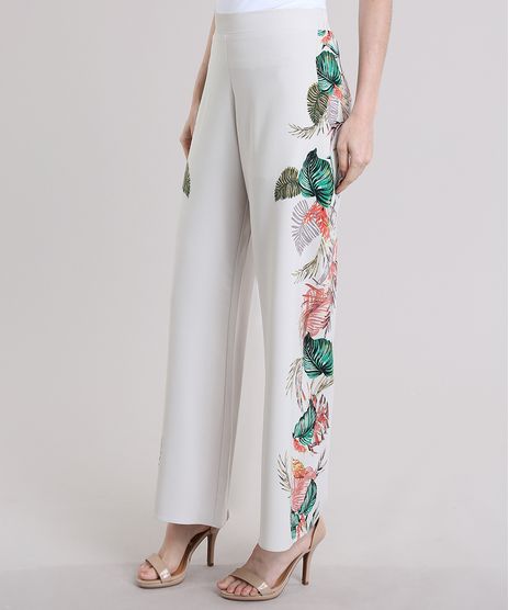 Calca-Pantalona-Estampada-de-Folhagem-Bege-Claro-8747052-Bege_Claro_1
