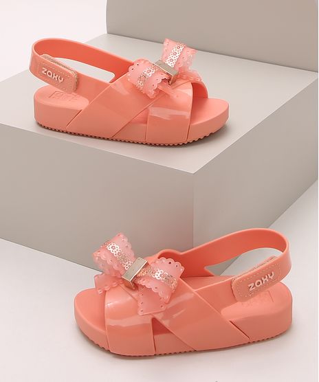 Sandalia-Infantil-Zaxy-com-Laco-Coral-9974172-Coral_1
