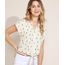Camisa-Feminina-Cropped-Estampado-de-Abacaxis-com-No-Manga-Curta-Off-White-9967612-Off_White_1