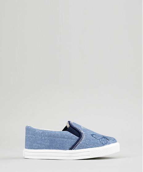 Tenis-Slip-On-Estampado-de-Borboletas-Azul-8921866-Azul_1