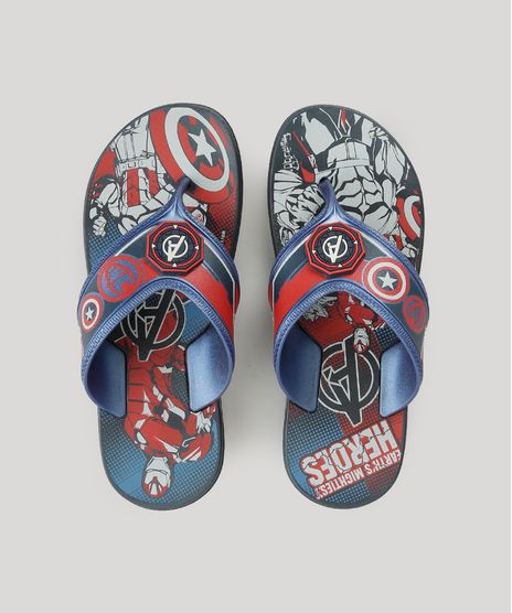 Chinelo-Capitao-America-Grendene-com-Brinquedo-Azul-Marinho-8954238-Azul_Marinho_1