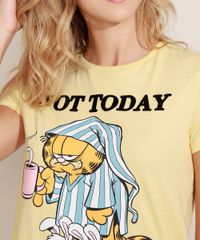 Blusa-Feminina--Not-Today--Garfield-Manga-Curta-Decote-Redondo-Amarelo-Claro-9971288-Amarelo_Claro_6