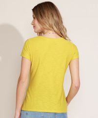 Blusa-Feminina-Basica-Flame-Manga-Curta-Decote-V-Mostarda-8525926-Mostarda_2