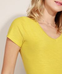 Blusa-Feminina-Basica-Flame-Manga-Curta-Decote-V-Mostarda-8525926-Mostarda_6