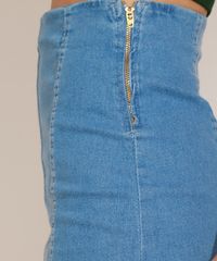 Saia-Jeans-Feminina-Curta-com-Recortes-e-Cinto-Azul-Claro-9967232-Azul_Claro_4