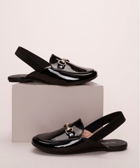 Sapatilha-Infantil-em-Verniz-com-Fivela-e-Elastico-Preto-9973137-Preto_1