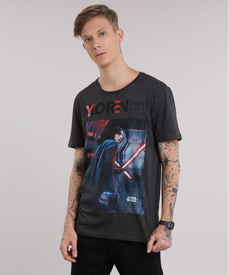 Camiseta-Star-Wars--Kylo-Ren--Cinza-Mescla-Escuro-8759284-Cinza_Mescla_Escuro_1