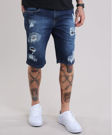 Bermuda-Jeans-Destroyed-Azul-Escuro-8918754-Azul_Escuro_1