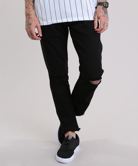 Calca-Slim-Cropped-Destroyed-Preta-8853705-Preto_1 Calca-Slim-Cropped-Destroyed-Preta-8853705-Preto_1