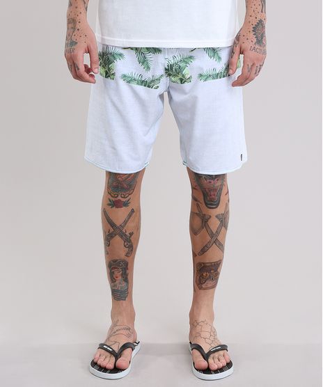 Bermuda-Estampada-de-Folhagem-Branca-8766709-Branco_1