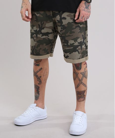 Bermuda-Moletom-Estampada-Camuflada-Verde-Militar-8682911-Verde_Militar_1