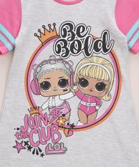 Camisola-Infantil-LOL-Surprise-Manga-Curta-Cinza-Mescla-9964009-Cinza_Mescla_2