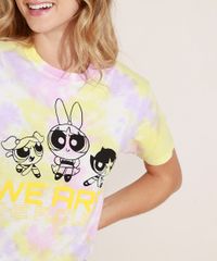 Blusa-Feminina-As-Garotas-Super-Poderosas-Estampada-Tie-Dye-Manga-Curta-Decote-Redondo-Multicor-9968818-Multicor_6