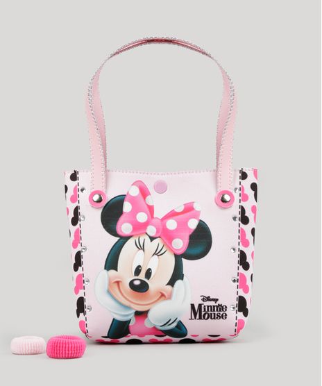 Bolsa-Estampada-Minnie---Elasticos-de-Cabelo-Rosa-Claro-8886275-Rosa_Claro_1