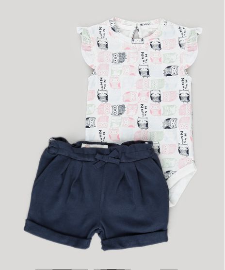 Conjunto-de-Body-Estampado-Branco---Bermuda-em-Algodao---Sustentavel-Azul-Marinho-8705438-Azul_Marinho_1