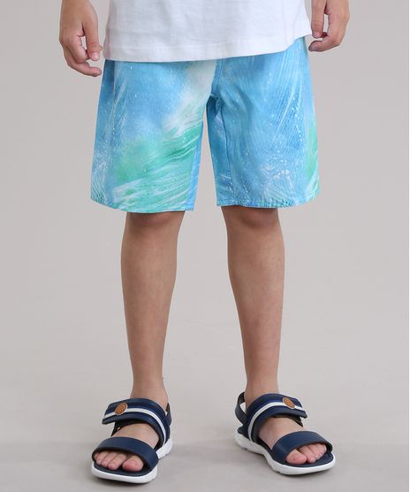 Bermuda-Estampada-de-Folhagem-Azul-Claro-8718522-Azul_Claro_1