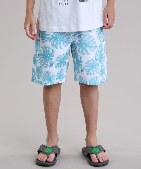 Bermuda-Estampada-de-Folhagem-Branca-8718489-Branco_1