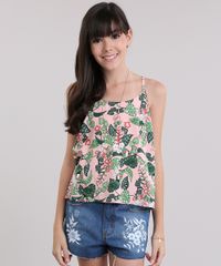 Regata-Estampada-de-Folhagem-Rosa-Claro-8694828-Rosa_Claro_1