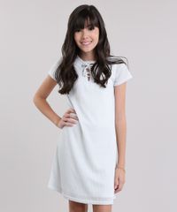 Vestido-com-Lurex-e-Lace-Up-Branco-8872831-Branco_1