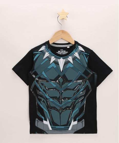 Camiseta-Infantil--Pantera-Negra-Emborrachado-Manga-Curta-Preta-9965112-Preto_1