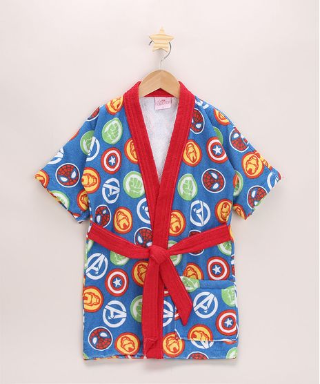 Roupao-Infantil-Os-Vingadores-Manga-Curta-Azul-9967772-Azul_1