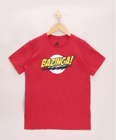 Camiseta-Juvenil--Bazinga--Manga-Curta-Vermelha-9970469-Vermelho_1